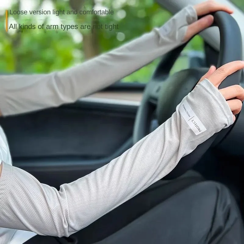 男性用大型アイススリーブ,日本の日焼け止め,夏用,UV保護,ルーズアーム,運転用屋外グローブ