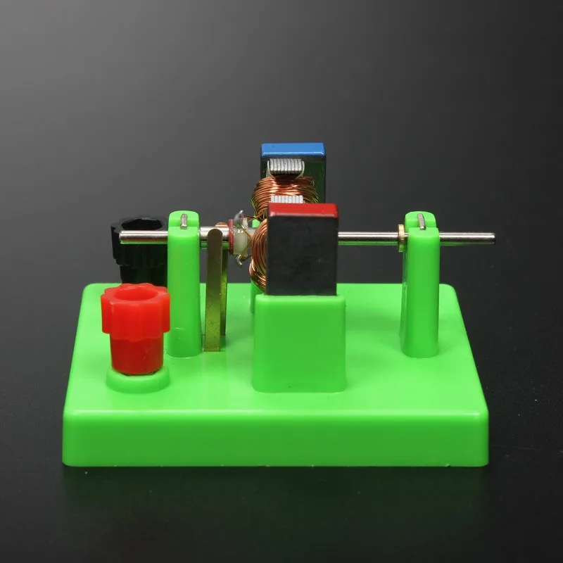 DIY DC ไฟฟ้ามอเตอร์รุ่นการทดลองฟิสิกส์ช่วย 4.5V เปิดโครงสร้างมอเตอร์รุ่นฟิสิกส์วิทยาศาสตร์การศึกษา