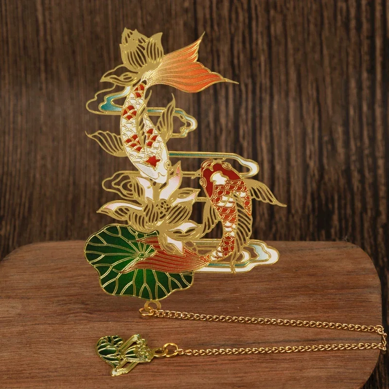 Kim Loại Sang Trọng Đánh Dấu Trang Trung Quốc Phong Cách Retro Hình Dáng Con Vật Văn Phòng Phẩm Sáng Tạo Giáo Viên Trường Học Sinh Vật Dụng Văn Phòng