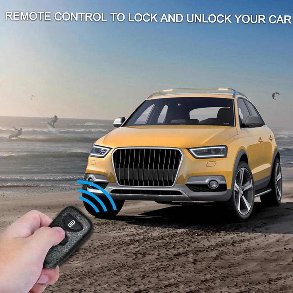 Universal Car Keyless Entry System com 2 Controle Remoto, Auto Door Lock, Veículo Locking, Kit Central, 12V