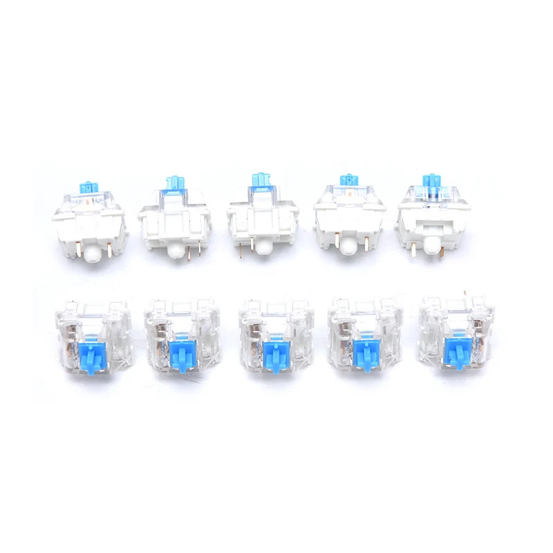 10PCS Original Cherry MX Mechanical Keyboard Switch, Blue RGB Switch Shaft