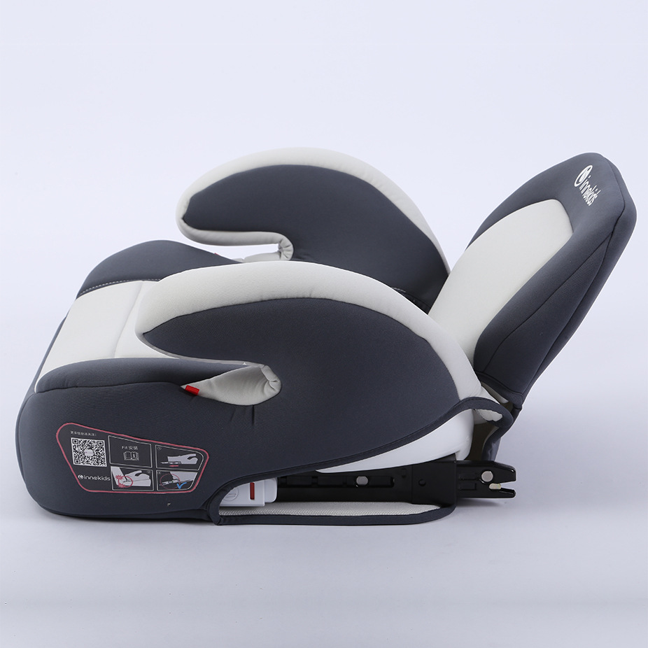 Criança Segurança Seat Booster Almofada, assento de carro portátil, Isofix Interface, Simples, 3-12 Anos de Idade