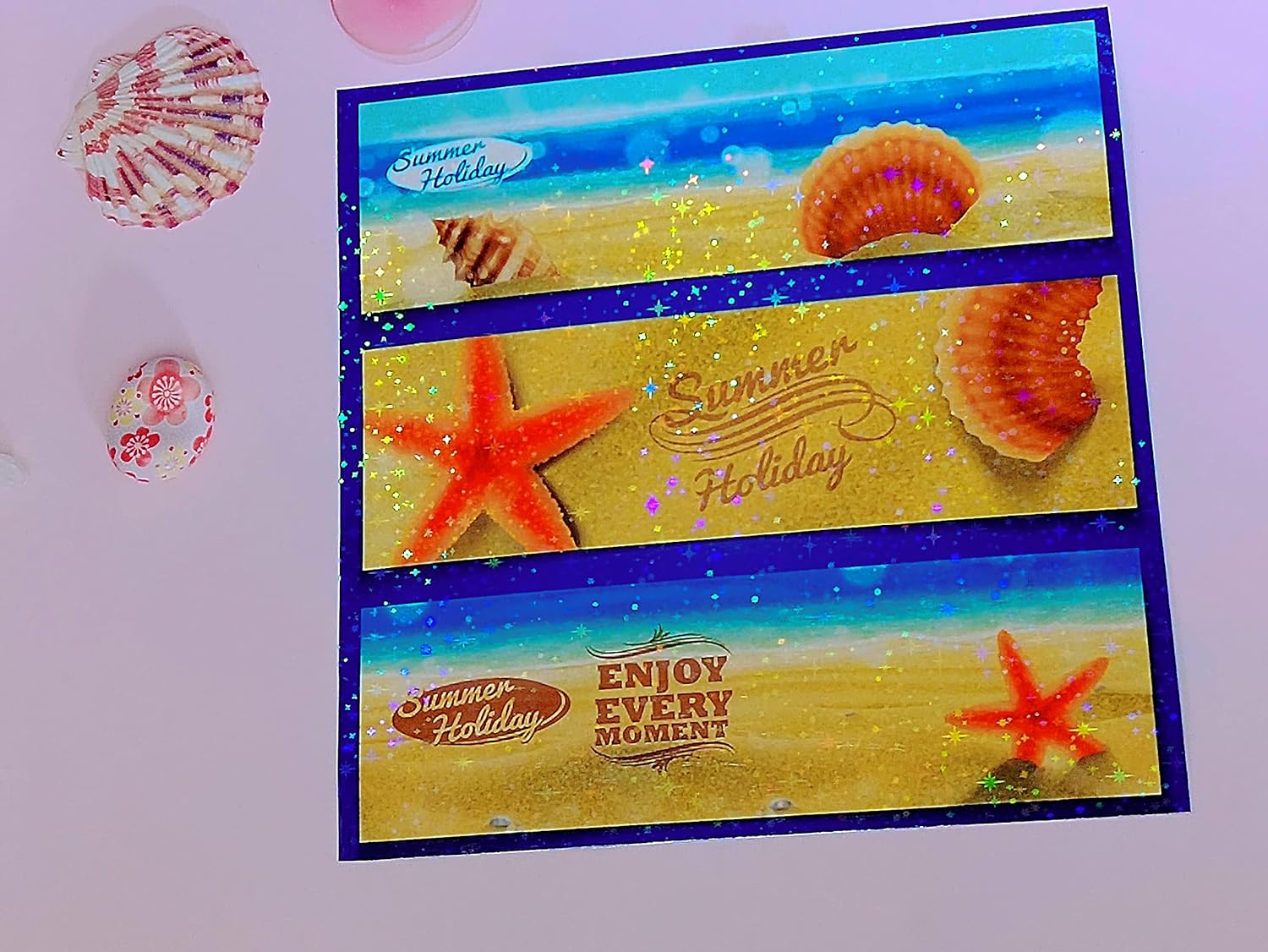 KRYON A4 20 folhas padrão estrela tamanho: 8,3x11,7 polegadas 210x297mm adesivo holográfico papel glitter transparente filme de laminação a frio