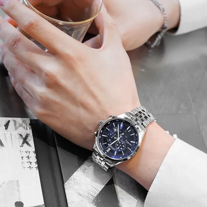 Reloj Citizen de lujo a la moda para hombre, reloj de negocios resistente al agua con fecha, relojes deportivos, reloj de pulsera de cuarzo para hombre, reloj Masculino