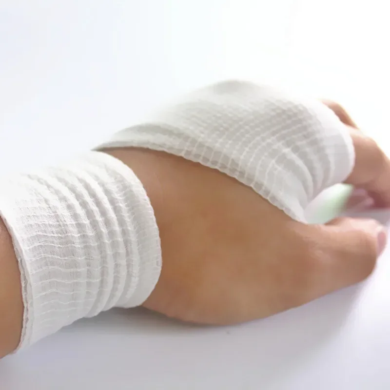 10 ชิ้น/ล็อตทางการแพทย์ผ้าพันแผลยืดหยุ่น First Aid ฉุกเฉินผ้าฝ้ายบาดแผลพยาบาล Care Gauze แพทช์แถบกาวพลาสเตอร์