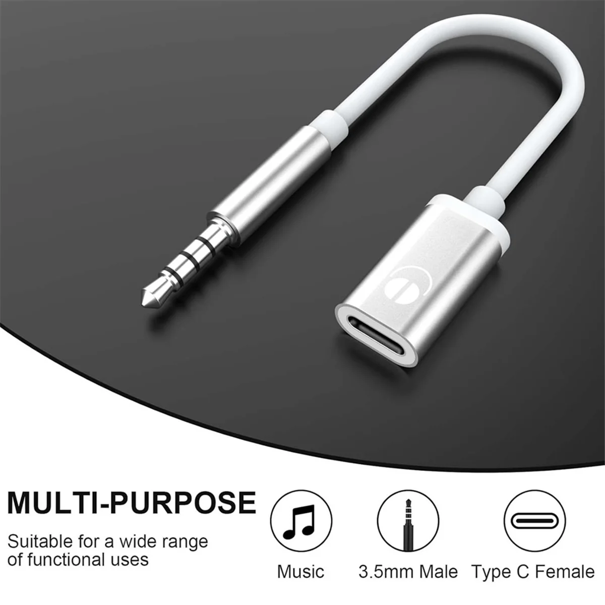 3,5mm Stecker auf Typ C Buchse Audio kabel, analoge Audio buchse Kopfhörer Audio Adapter für MP3-Player, Laptop,Tablet c