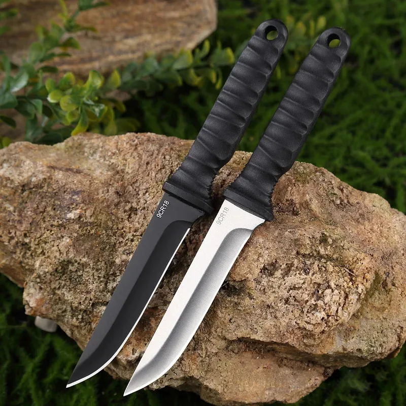 Coltello per autodifesa da esterno EDC, coltello salvavita da esterno ad alta durezza, coltello edc da arrampicata in acciaio inossidabile da campeggio