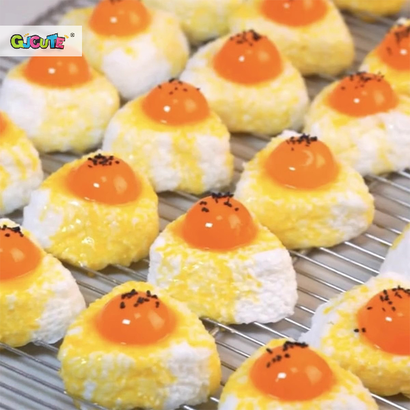 Handmade Silicone Simulated Egg Rice Ball Mochi Taba Squishy Toy Relief Squeeze Creative Rebound Fidget Toys
