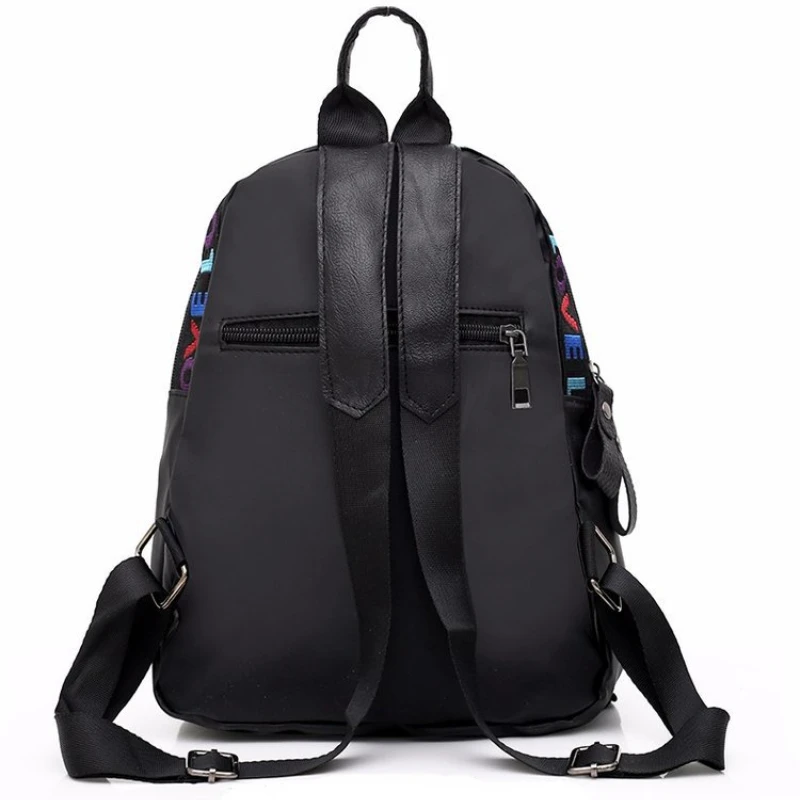 Neue DAMEN Umhängetasche Einzelne Schulter Farbige Gürtel Tasche Reise Vielseitige Freizeit College Mode Nylon Weiblichen Beutel