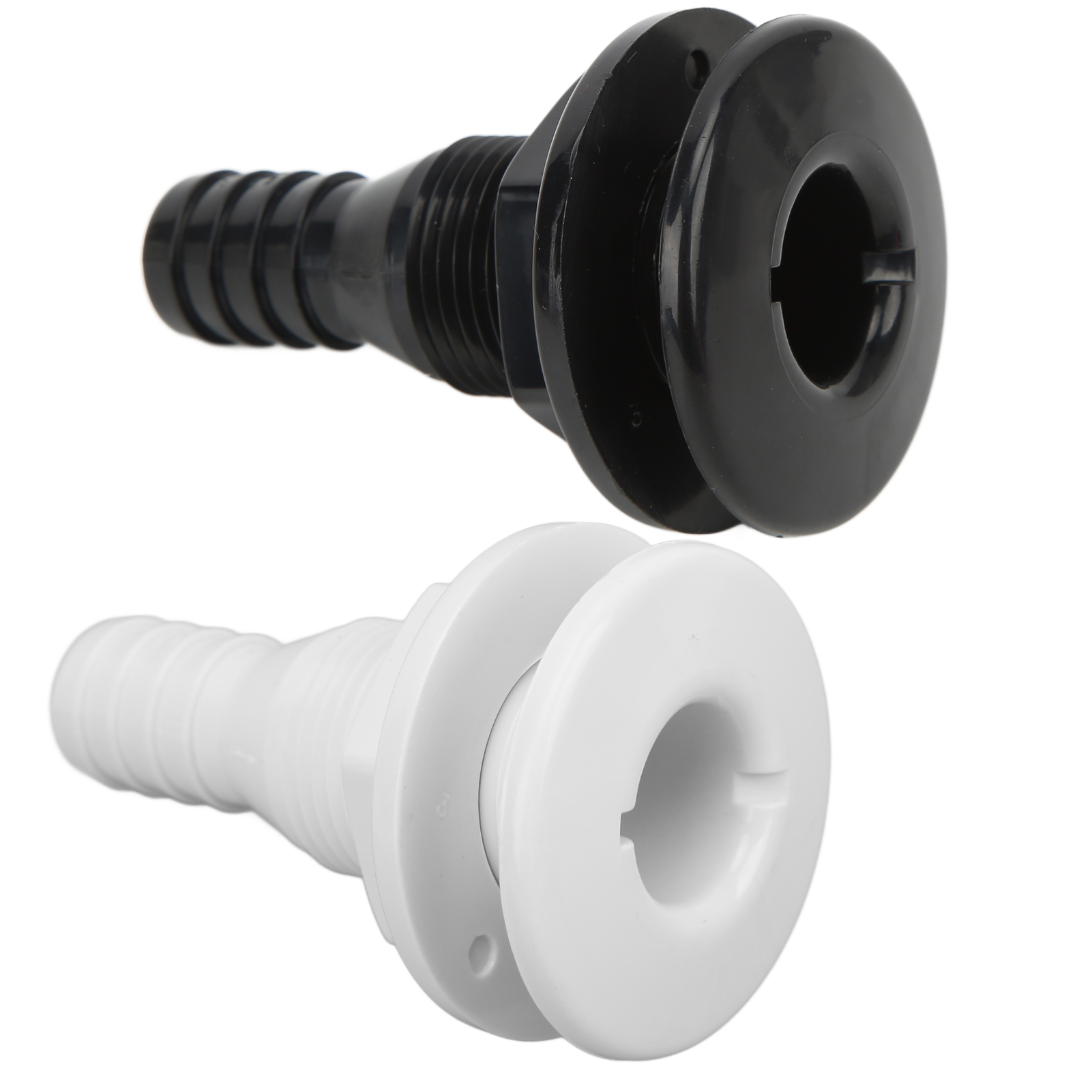 Barcos Montagem Barco através do conector do casco, 3, 4 "ABS plástico mangueira acoplamento, dreno saída acessório, Scupper Thru, casco montagem