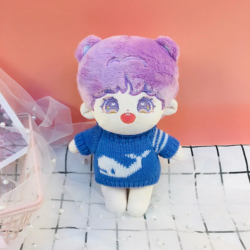 Quần Áo Búp Bê Cho 20Cm Hàn Quốc Kpop EXO Búp Bê Sang Trọng Ngôi Sao Của Búp Bê Quần Áo Áo Len Đồ Chơi Nhồi Bông Bộ Trang Phục Cho Thần Tượng phụ Kiện Búp Bê