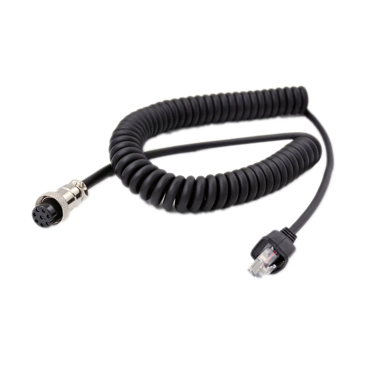 Cable de extensión de micrófono de 8 pines hembra a RJ-45 Modular para YAESU FT MD-1 MD100 MD200 FT1000 FT-450D FT-991A accesorio de micrófono