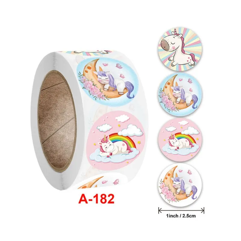 500 PCS การ์ตูนยูนิคอร์นสติกเกอร์เด็กรางวัล VintageSticker ของขวัญตกแต่งป้ายให้กําลังใจครูนักเรียนเครื่องเขียนสติกเกอร์