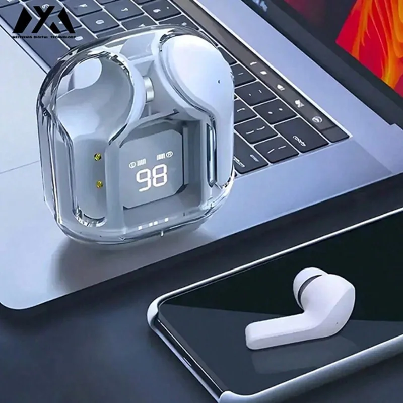 Wireless earphones Air31, LED digital display high-definition microphone, 200mAh lithium battery capacity, link name "TWS"