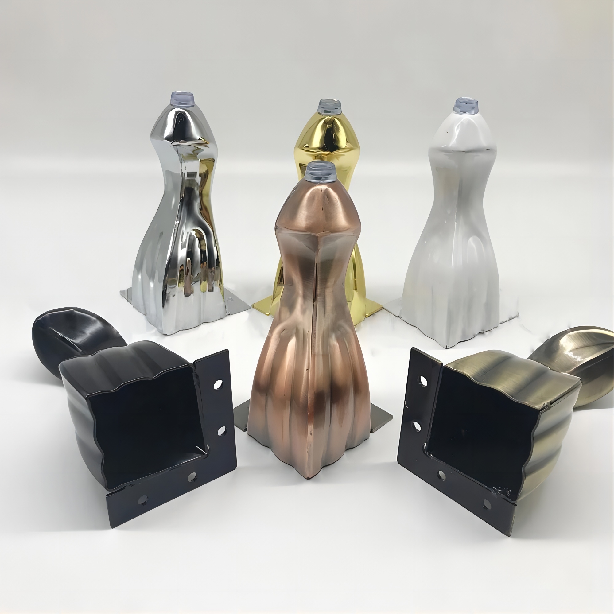 4 шт./набор, металлические ножки для мебели, 14 см