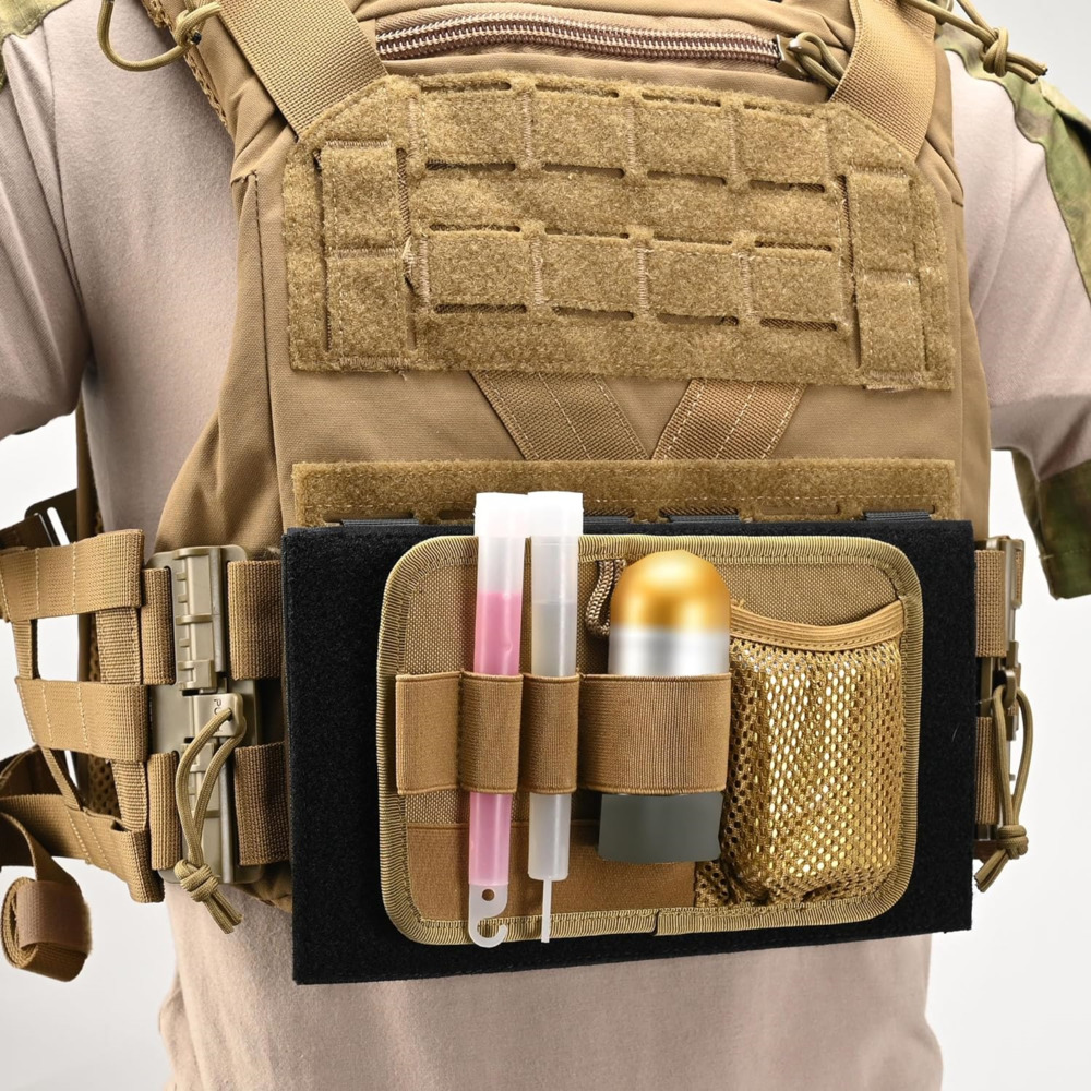 Tactical Molle Patch Panel Mounting Placard Badge Pad Morale Patches Hook and Loop Display Board MOLLE System for Hunting