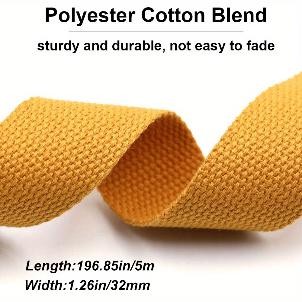 5M*32mm Portable Webbing Strapping for Backpack Bag DIY Sewing Belt Accessories Apparel Decoration Ribbon