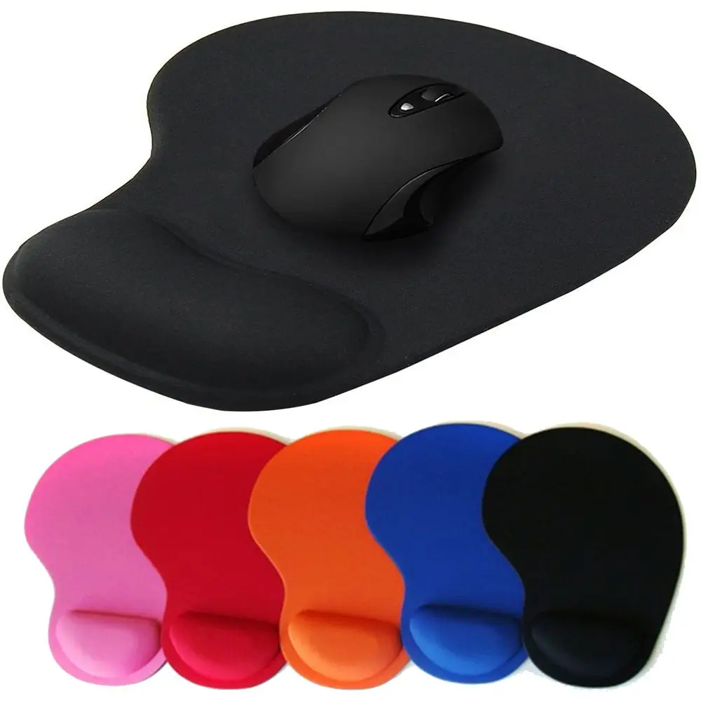 Ergonomic Wrist Rest Mouse Pad Comfortable Wrist Support Non Slip Mice Mat PC Laptop Computer Gamer Soft Solid Color Mousepad