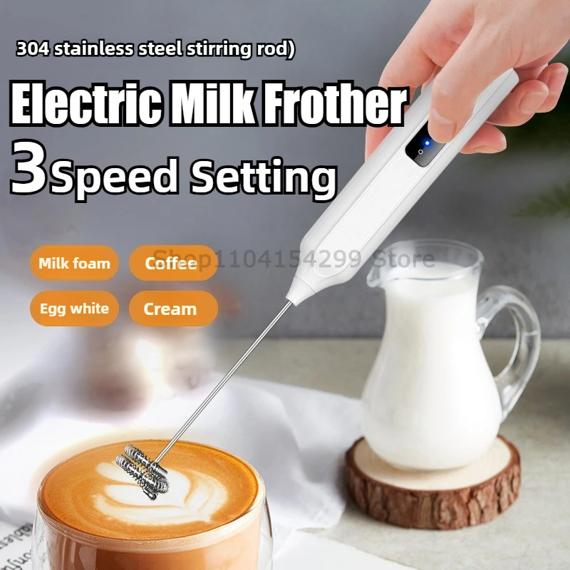 Espumador de leche y café eléctrico, batidor de huevos portátil, cafetera, licuadora eléctrica, Mini licuadora portátil, herramienta de cocina