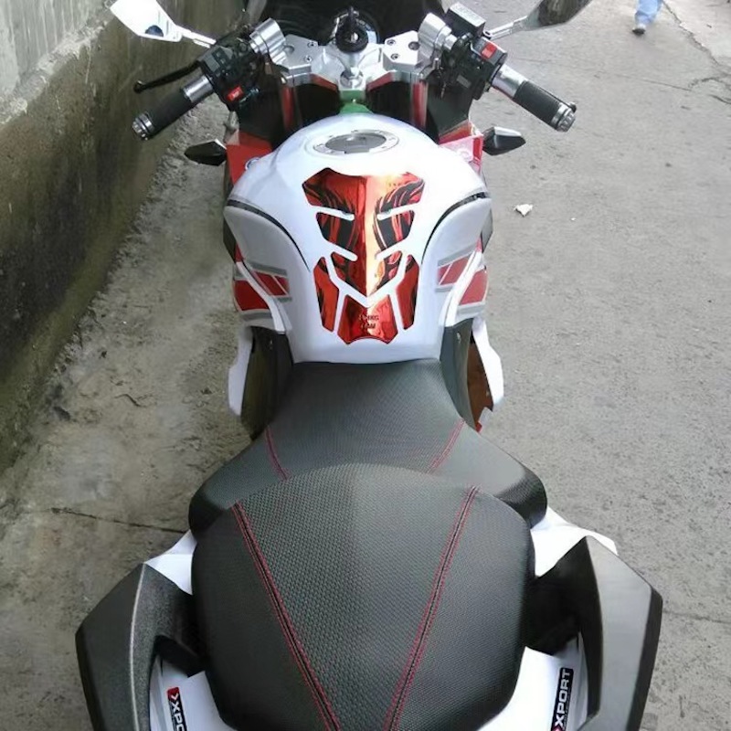 Universal Fuel Tank Sticker for Motorcycle Tank Pad Fish Bone Pad Oil Gas Tank Protector Motorcycle Cover Decal Decoration