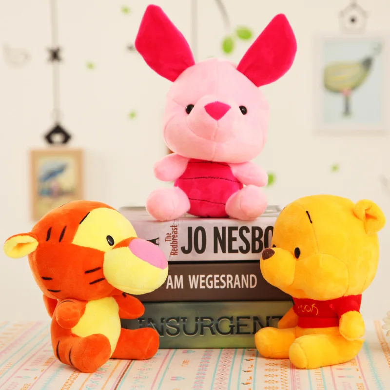 20Cm Hoạt Hình Disney Sang Trọng Búp Bê Gấu Pooh Chuột Mickey Minnie Hổ Dễ Thương Sang Trọng Động Vật Búp Bê Hình Heo Con Gối Đồ Chơi Trẻ Em quà Tặng Của