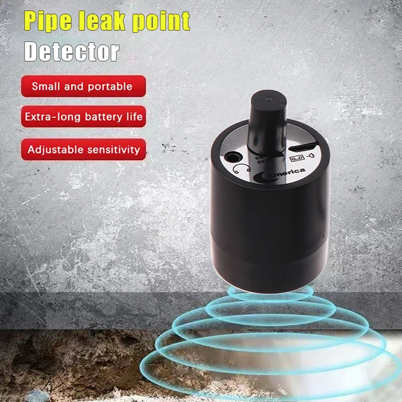 Détecteur de fuite d'eau, collecteur sonore multifonctionnel, adapté à la détection de fuite de diverses tuyaux de Construction, 1 pièce
