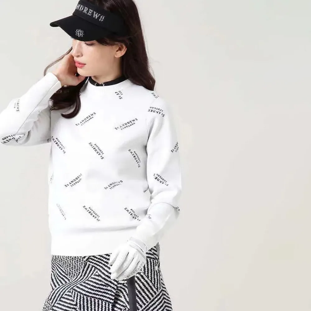 STアンドリューススポーツウェア！ 女性のための新しいスタイル！ トレンディなデザイン、ゴルフに合わせやすいニットセーター、高級感のある高級感のある味わい！