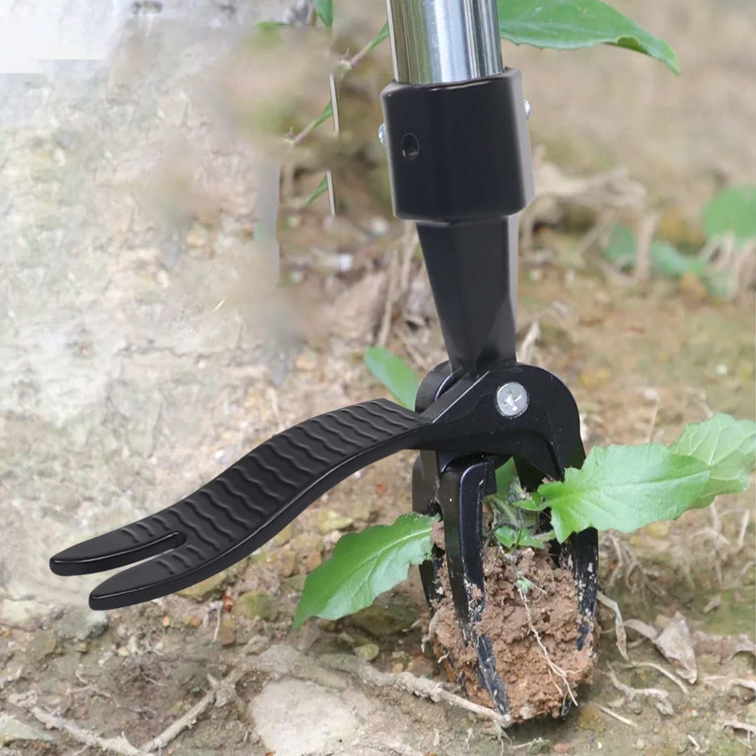 Standing Weeding Puller Metal Weed Puller Head Garden Lawn Root Remover Weeder Manual Vertical Weeding Digging Grass Shovel New