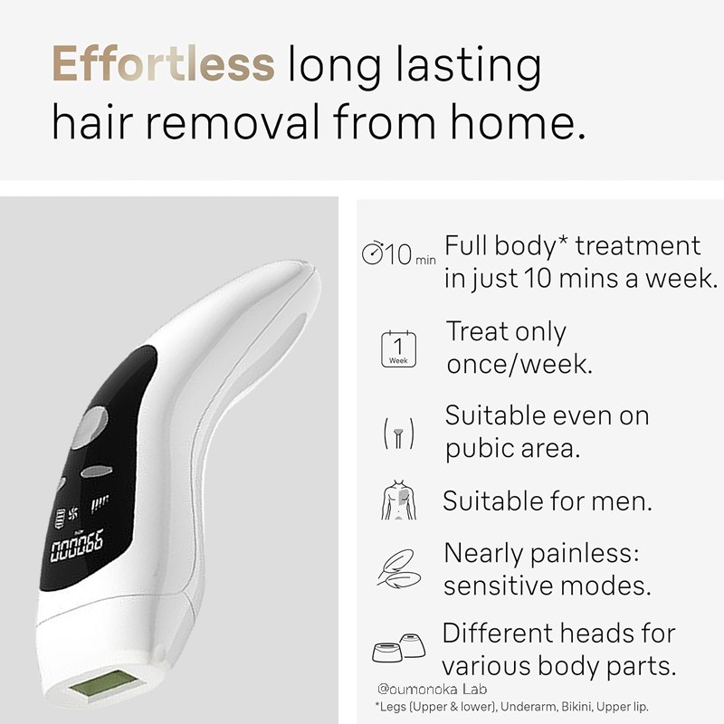 IPL ontharingsapparaat 999999   Knippert Permanente Epilator Lichaamsbehandeling Thuisgebruik voor Dames Heren Gezichtsscheerapparaat Snijmachine