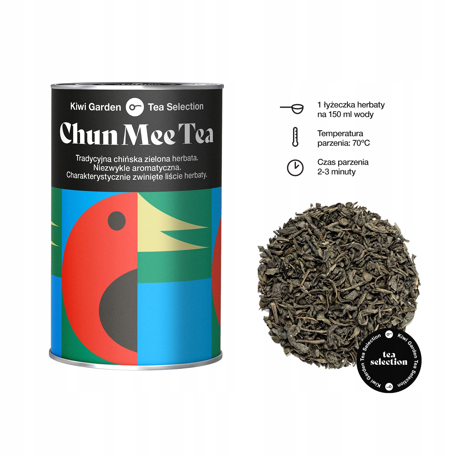 Zielona Herbata liście zestaw Kiwi Garden 3x100g