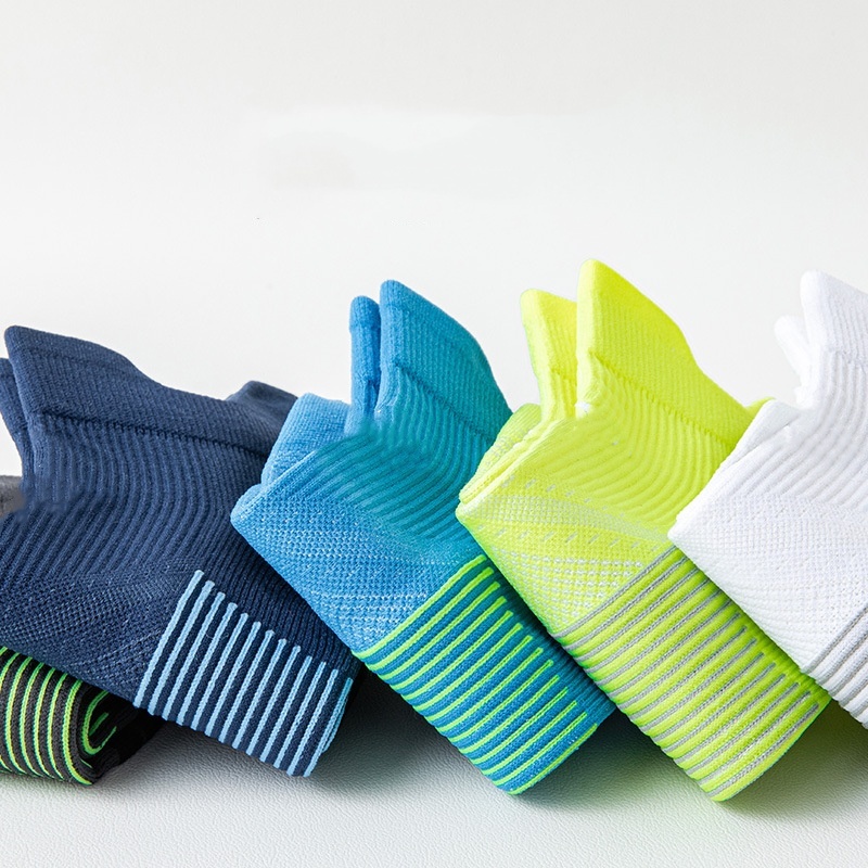 Calcetines deportivos antisudor para hombre y mujer, medias transpirables de secado rápido para gimnasio y ciclismo, conjunto de 4 pares