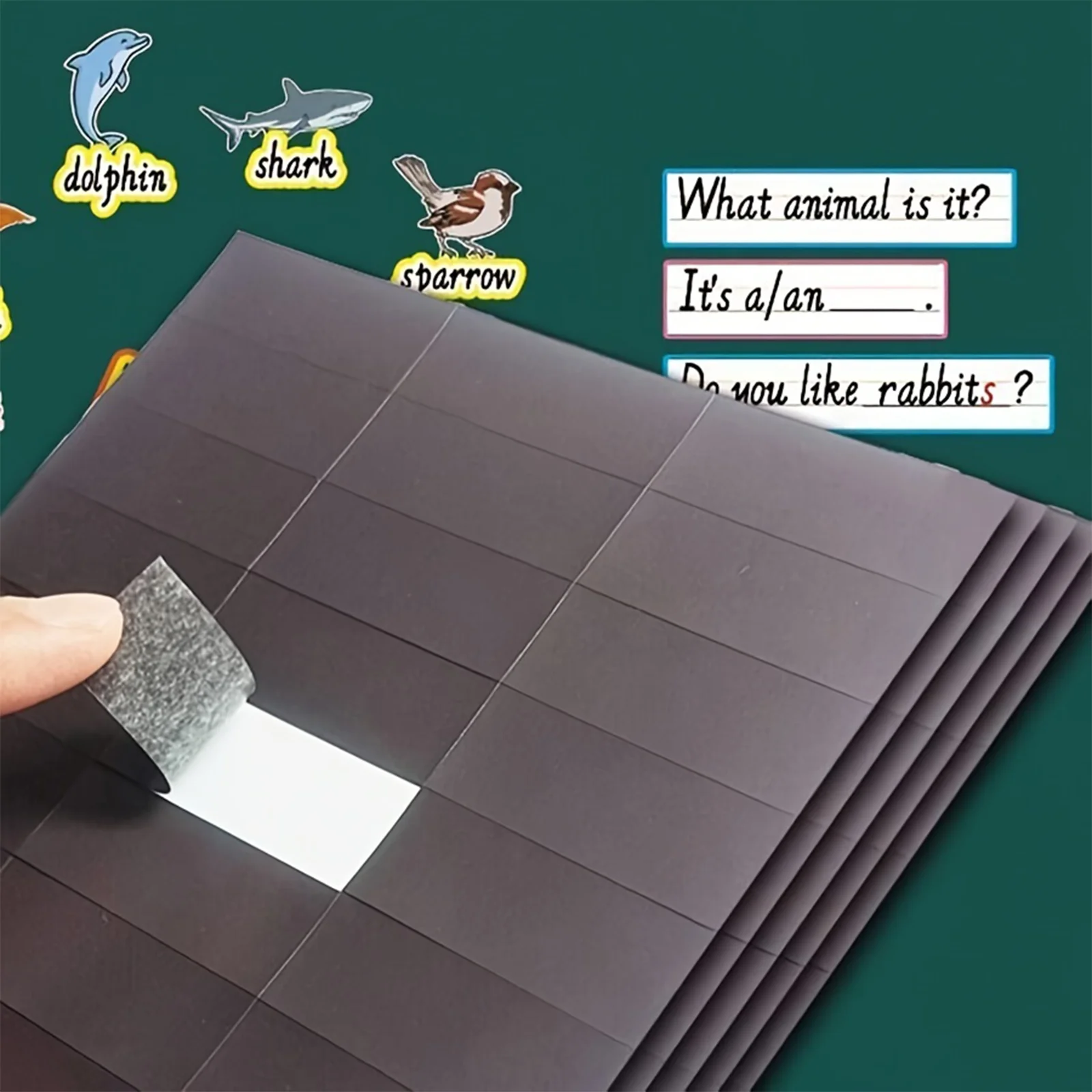 90 Pcs/Set Flexible Self-Adhesive Mini Magnetic Sheets 2x5cm Refrigerator Magnets for Whiteboards Iceboxes Fridge Organization
