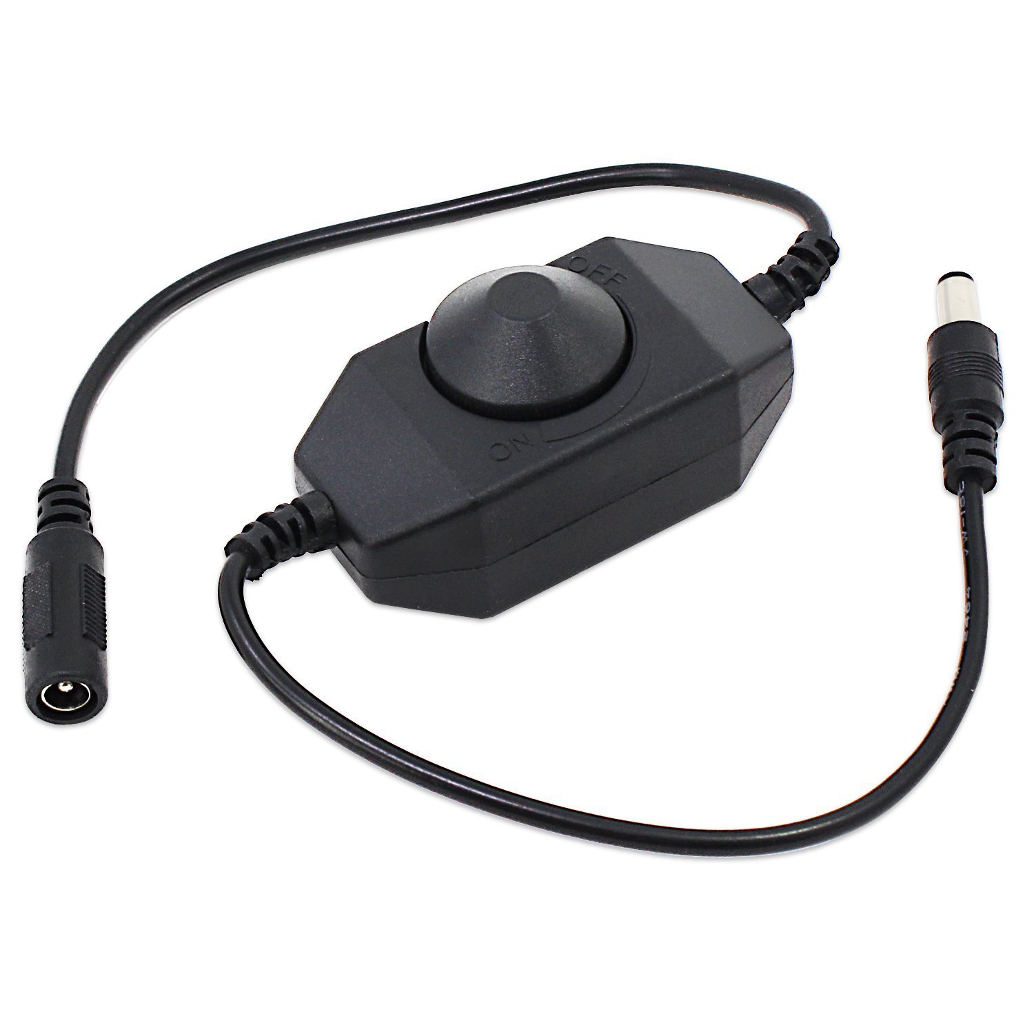 DC 12 V LED-Dimmer, 2 A, 24 W, Knopf, LED-Dimmer, Helligkeit, Dimmschalter, EIN/AUS, für einfarbige 2835 5050 COB-LED-Streifen