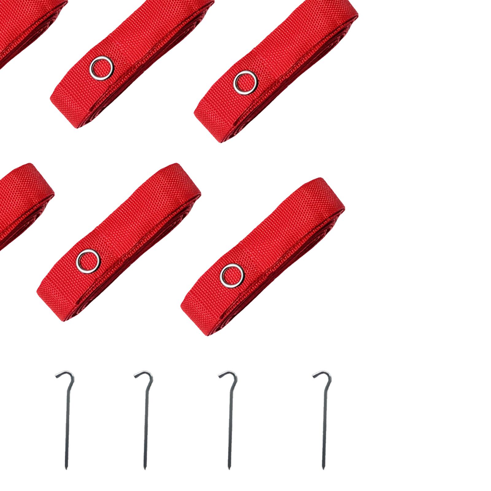 6x ビーチバレーボールライン機器ポータブル 8 メートルロングレッドラインマーキングコートマーカー砂トレーニングビーチパーティーアウトドアスポーツ