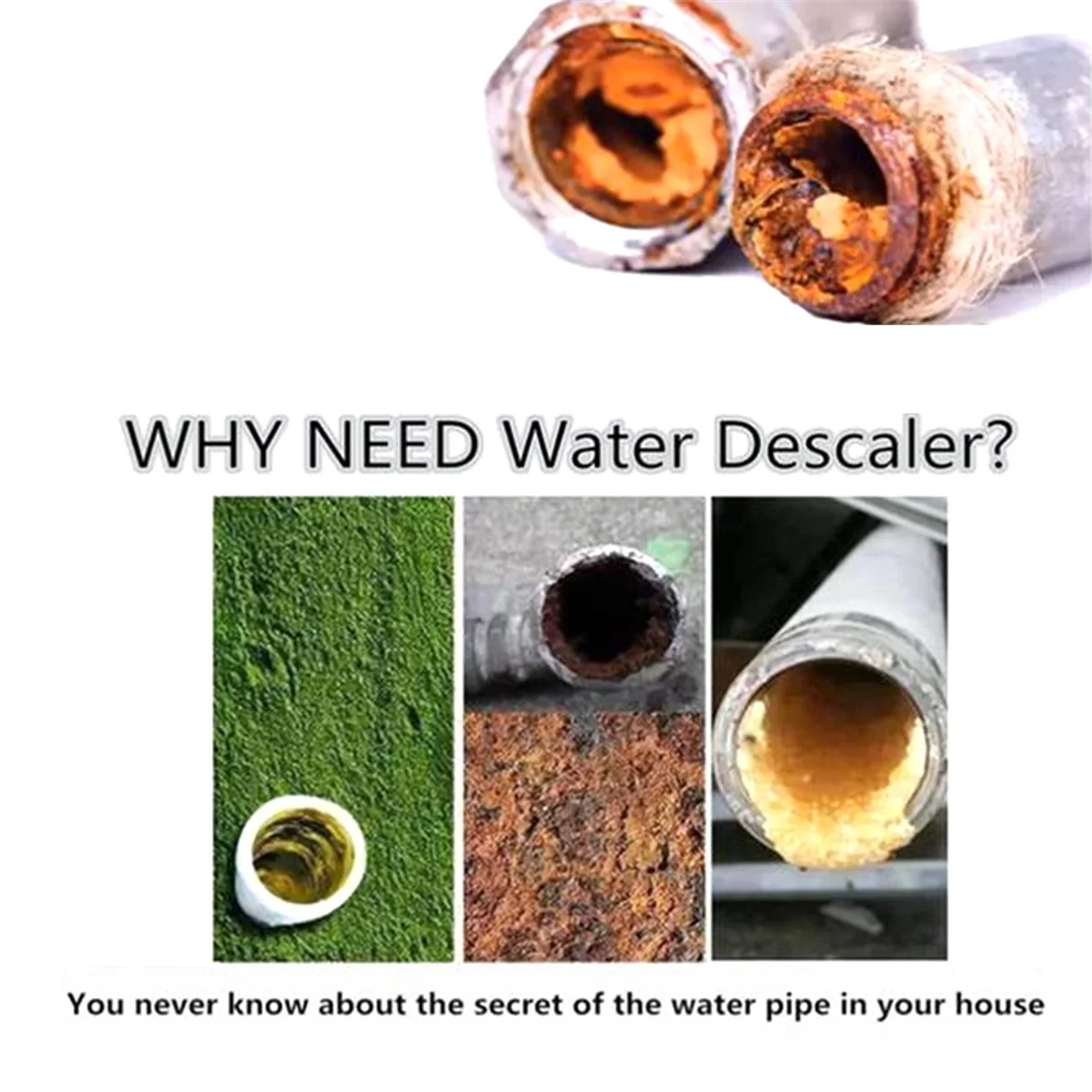 Hot sale Electronic Water Descaler System Reduces Limescale Rust and Minerals No Chemicals Easy Installation EU Plug