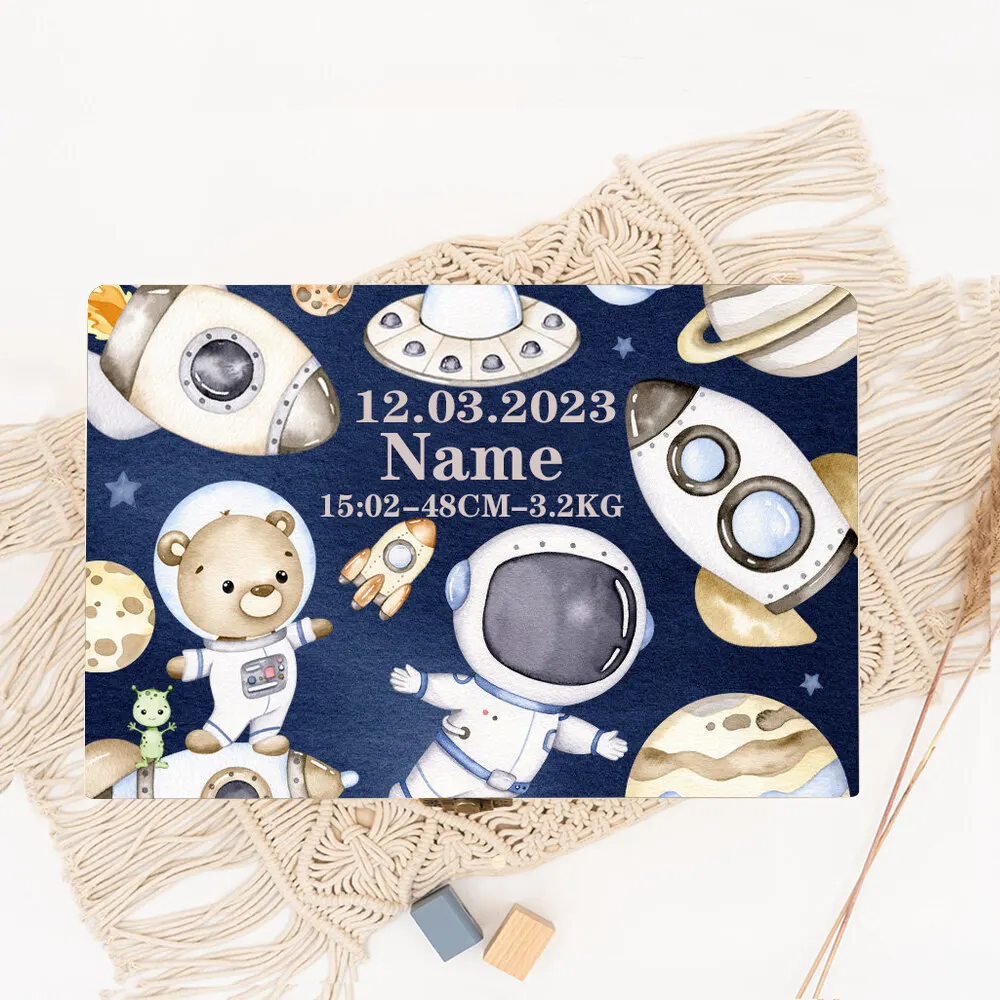 Personalized Baby Wooden Memory Box Newbron Shower Gift Baby Birth Stats Box Custom Infant Keepsake Box Umbilical Cord Box