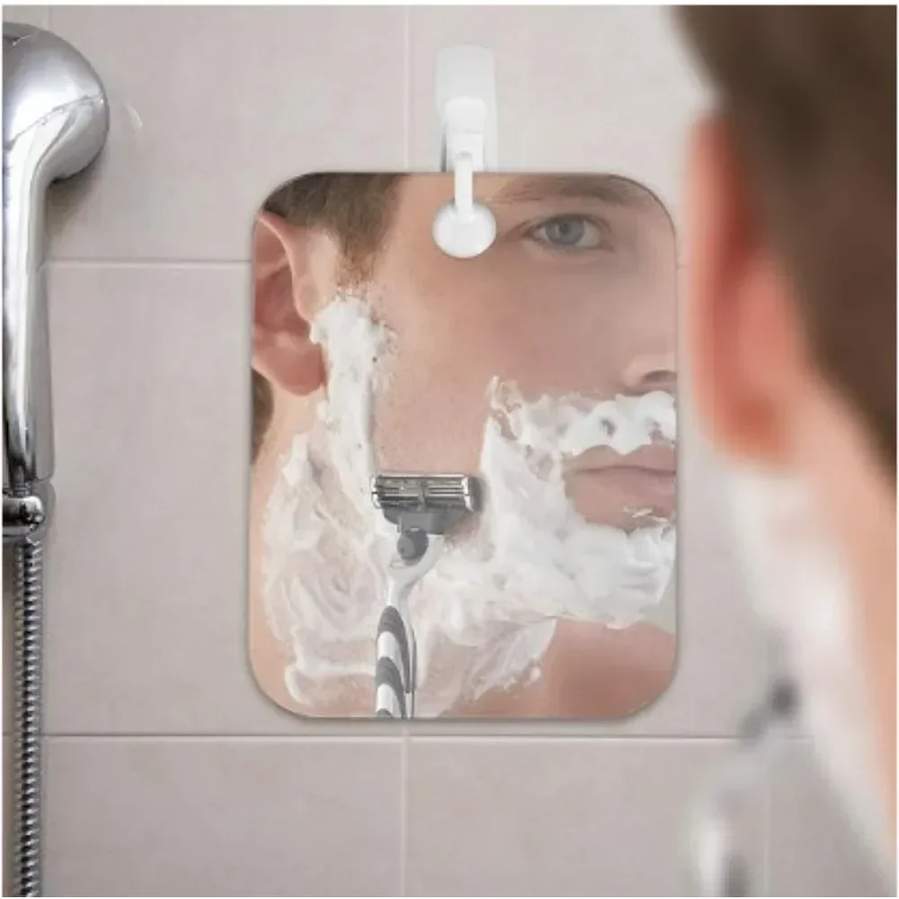 Nuevo 1 Uds espejo acrílico con succión de pared espejo de ducha para hombre afeitado mujeres maquillaje portátil viaje accesorios de baño