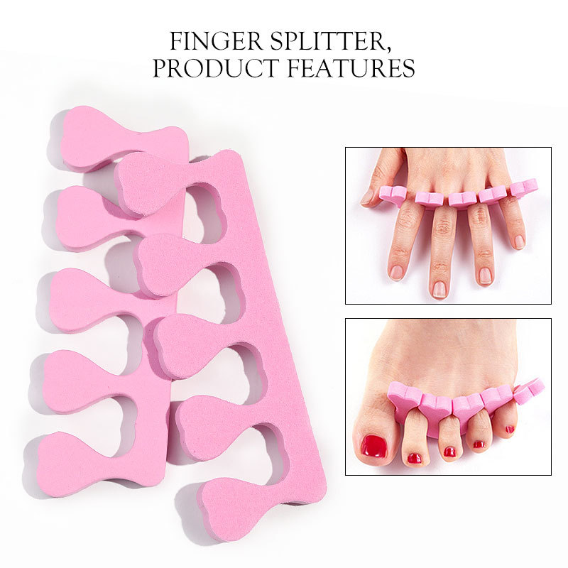 200pcs/Pack Nail Art Toe Separators Fingers Foots Sponge Soft UV Gel Polish Beauty Tools Manicure Pedicure Pack Nail Kits