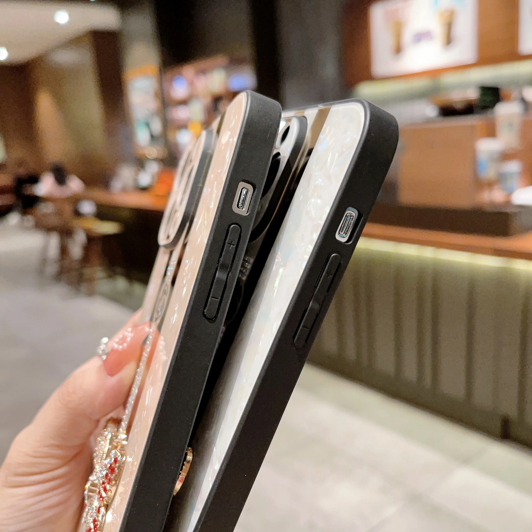 Casing Ponsel Bling Mewah Sampul Anak Perempuan 3D Casing Belakang Anti-benturan untuk iPhone 14 Pro Max 11 12 13 14 Pro Plus XS Max XR X 8 7 Plus