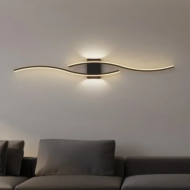Wandleuchte LED Langer Streifen 60/80 Wandleuchte Home Decora Wohnzimmer Hintergrund Restaurant Schlafzimmer Moderne Beleuchtungskörper