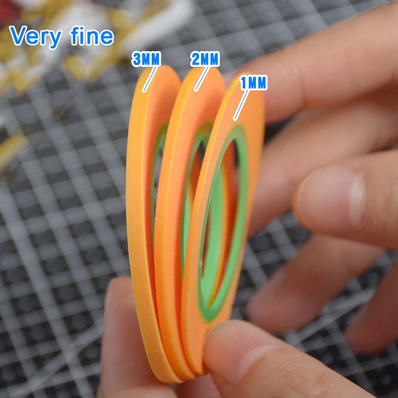 รุ่นพ่นเคลือบสี Ultra เทป Fine DIY พิเศษ Masking กว้าง 1 มม./2 มม./3 มม.18 M รุ่นครอบคลุมเทป