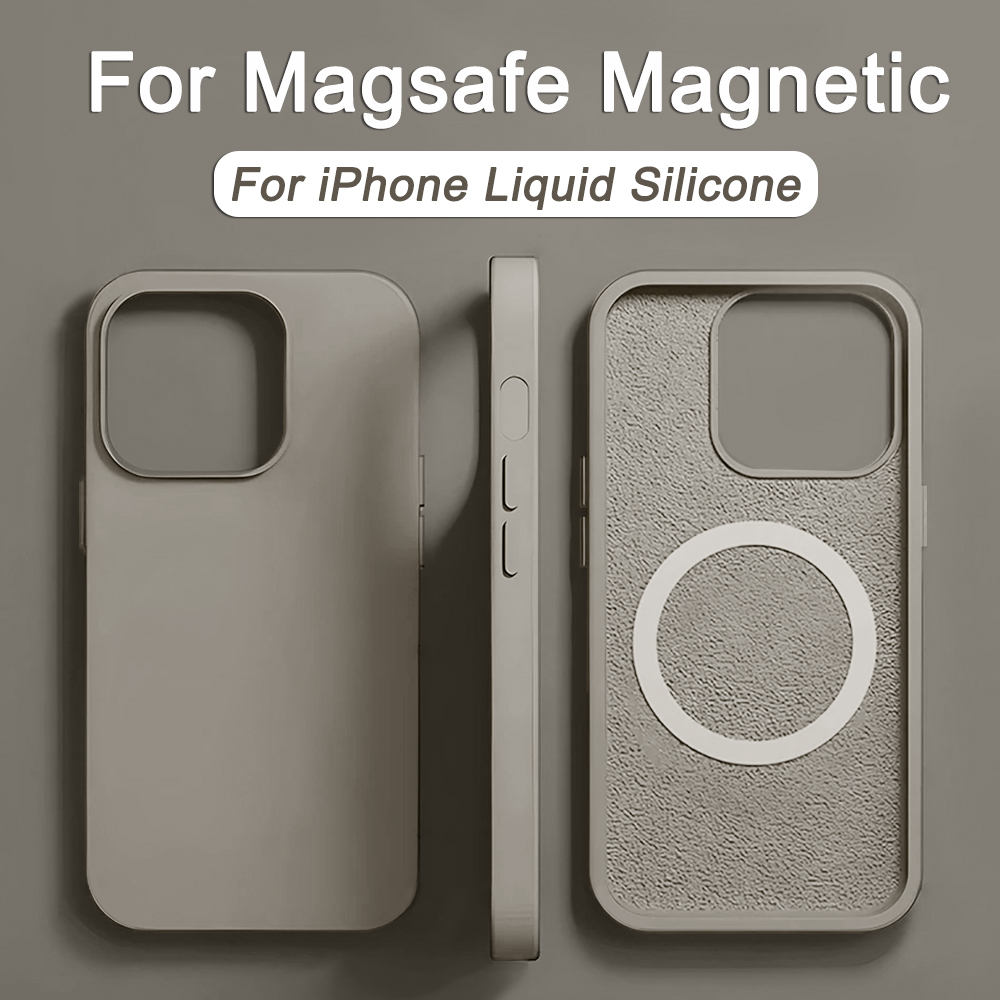 Originele Magsafe Magnetische Case voor Apple iPhone 16 15 14 13 12 11 Pro Max Plus Vloeibare Siliconen Draadloze Lading telefoon Gevallen Cover