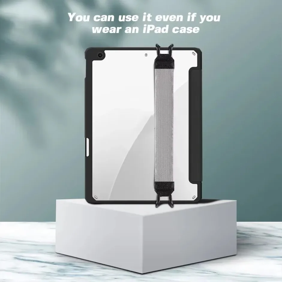 Tablet Standhouder voor iPad 9.7 10.5 inch Generieke Handriem Lederen Handgreep Beveiliging Handriem voor iPad/Xiaomi/Samsung