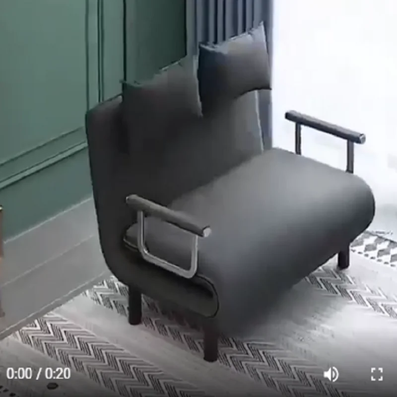 IHOME 65CM Màu Xám Gấp Gọn Đơn Giản Sofa Giường Căn Hộ Gia Đình Nhỏ Đơn Giản Ngả Ghế Đơn Gấp Sofa Giường 2022 Dropshopping