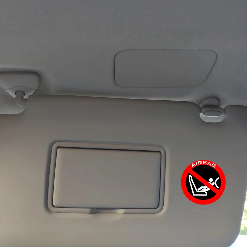 ถุงลมนิรภัยรถสติกเกอร์กันน้ําไวนิล Decal รถอุปกรณ์เสริม Pegatinas Para Coche DIY จัดแต่งทรงผม