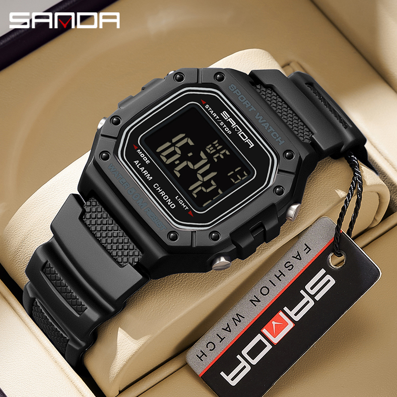 SANDA Topmerk G Stijl Sport Heren Horloges Mode Schokbestendig Waterdicht LED Digitaal Horloge Man Militaire Klok Relogio Masculino