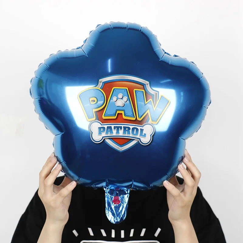 PAW 순찰 생일 파티 장식 새 버전 풍선 세트 일회용 식기 어린이 이벤트 용품 배너 배경 선물