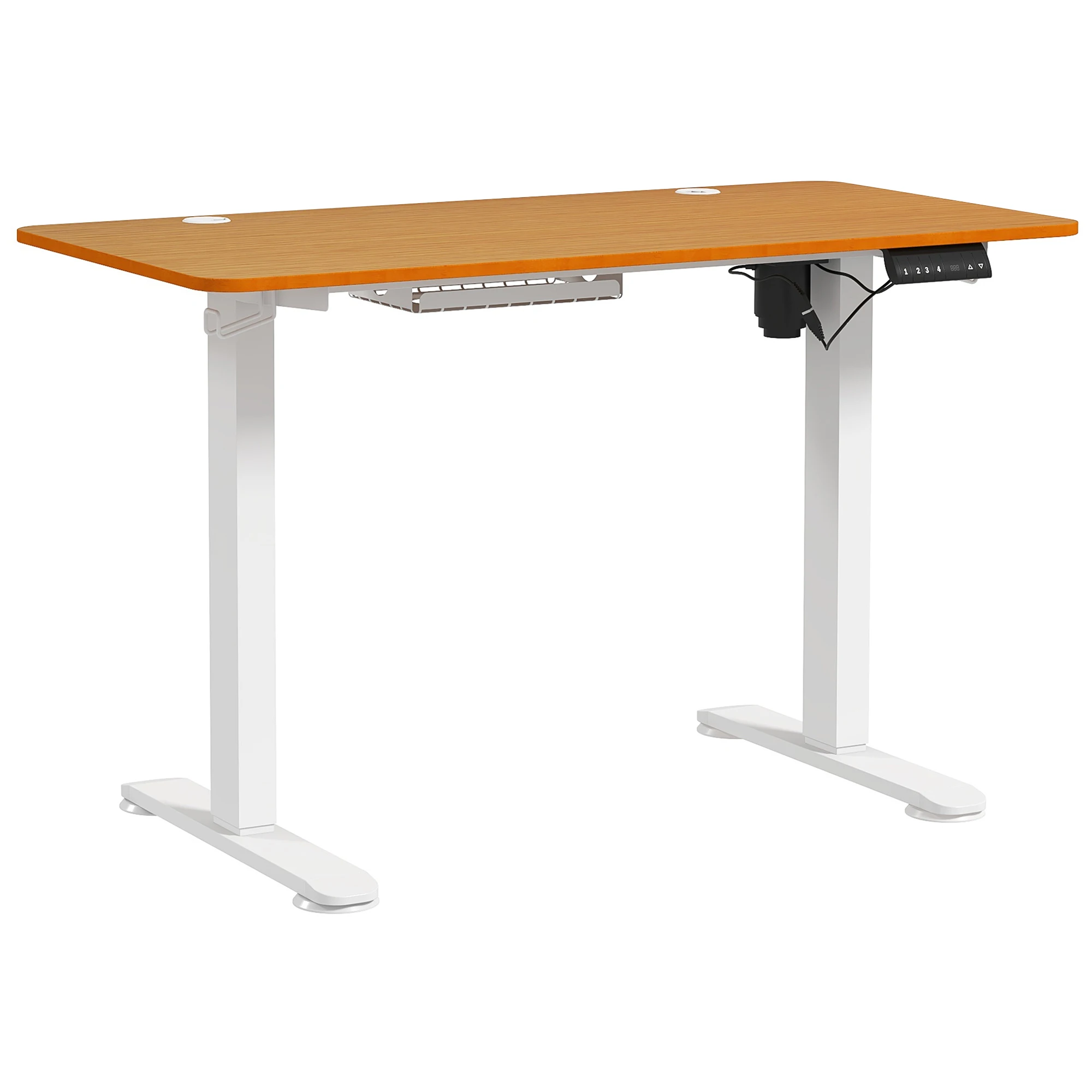 Vinsetto elektrischer Hubschreibtisch mit einstellbarer Höhe, 3 Erinnerungen, 120 x 60 cm