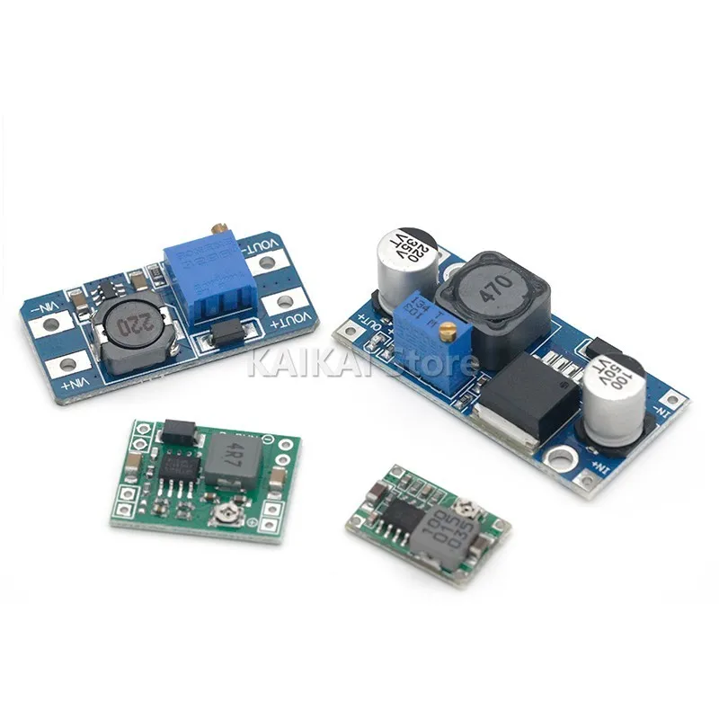 Modulo di alimentazione stabilizzato in tensione DC-DC Modulo regolatore di tensione boost e buck regolabile LM2596S-ADJ MT3608 MP1584EN