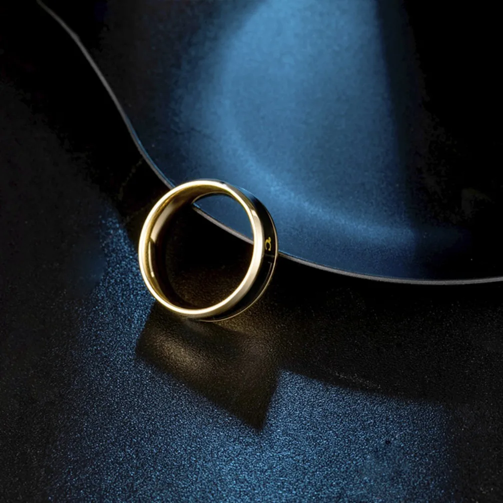 Anillo de banda de amor de acero inoxidable con cuerpo de Sensor inteligente con función de medición de temperatura anillos para parejas accesorios Anillo